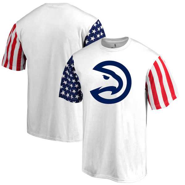 Men's Atlanta Hawks Fanatics Branded Stars & Stripes T-Shirt White FengYun,We sell and wholesale Men's Atlanta Hawks Fanatics Branded Stars & Stripes T-Shirt White FengYun on line form chian!